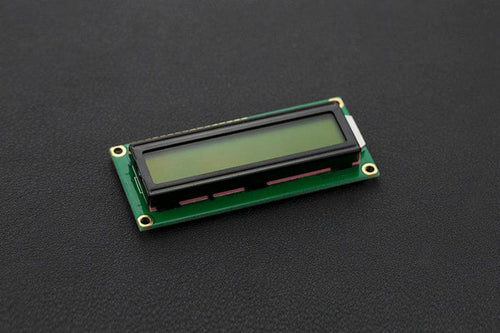 Basic 16x2 Character LCD - Black on Yellow 5V [Discontinued] by DFRobot - The Pi Hut
