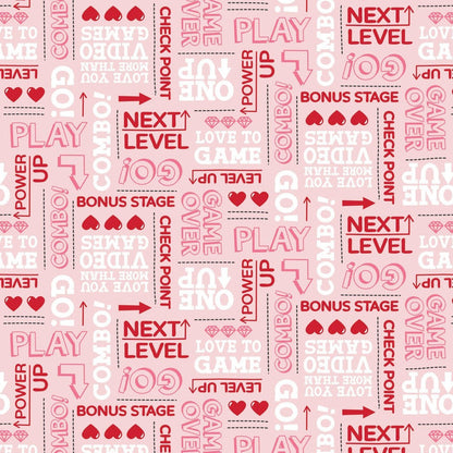 Be My Player 2 Words Pink Fabric, Camelot