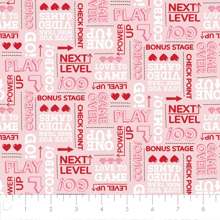 Be My Player 2 Words Pink Fabric, Camelot