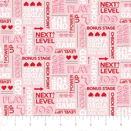 Be My Player 2 Words Pink Fabric, Camelot