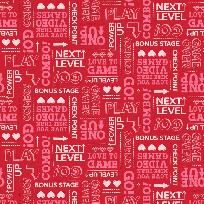 Be My Player 2 Words Red Fabric, Camelot