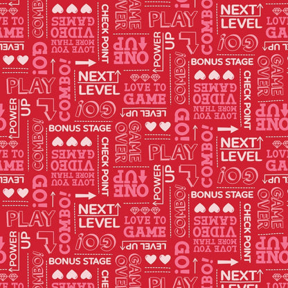 Be My Player 2 Words Red Fabric, Camelot