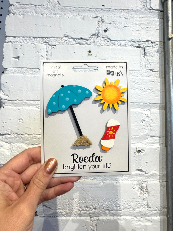 Beach Day Magnets S/3