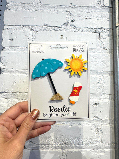 Beach Day Magnets S/3