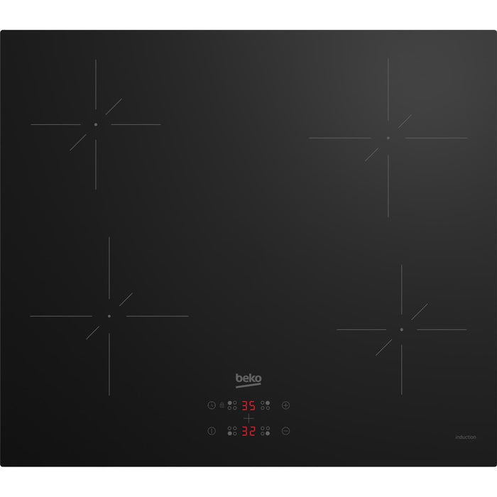 Beko CIHYQI21B 60cm 4 Zone Ceramic Induction Hob Black