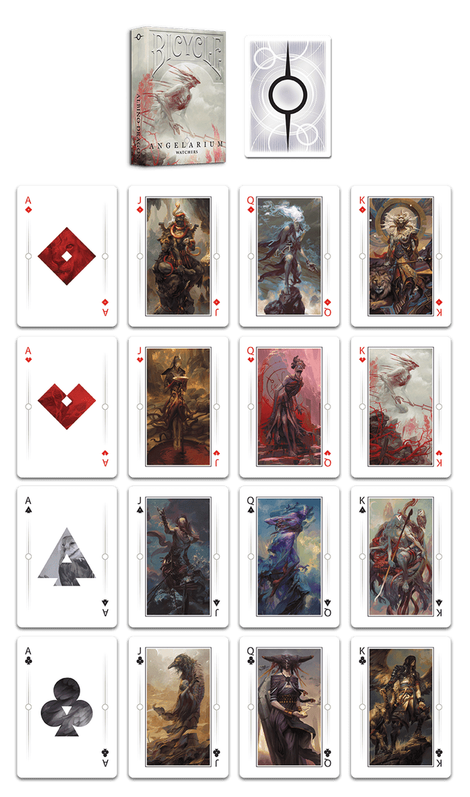 Bicycle Angelarium Watchers Playing Cards by US Playing Card Co.