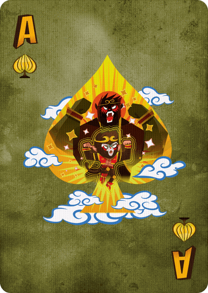 Bicycle Monkey King Playing Cards by Riffle Shuffle Playing Card Company