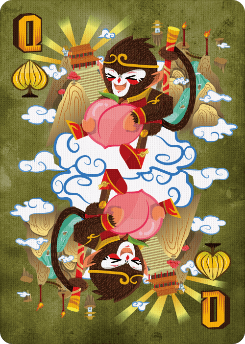 Bicycle Monkey King Playing Cards by Riffle Shuffle Playing Card Company