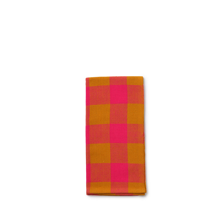 Big Gingham Napkin in Pink (Set of 2)