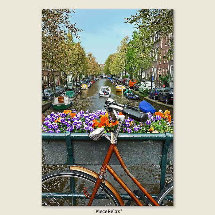 Explore the Netherlands on two wheels — classic bikes, blooming canals, and timeless city charm.