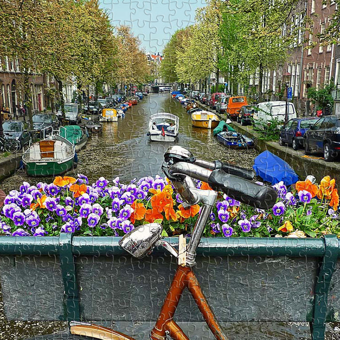 Explore the Netherlands on two wheels — classic bikes, blooming canals, and timeless city charm.