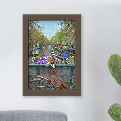 Explore the Netherlands on two wheels — classic bikes, blooming canals, and timeless city charm.