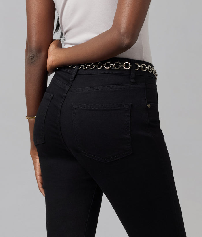 BILLIE-BLK High Rise Bootcut Jeans