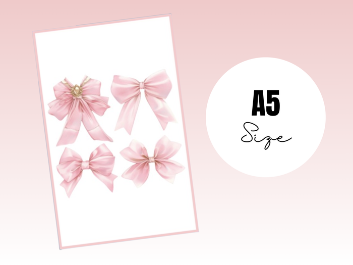 Binder Dashboard | Coquette | A5 Rings | Bow 1