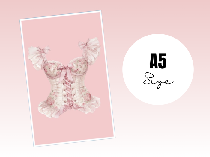 Binder Dashboard | Coquette | A5 Rings | Corset