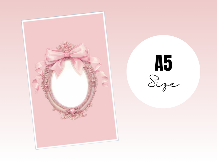 Binder Dashboard | Coquette | A5 Rings | Mirror
