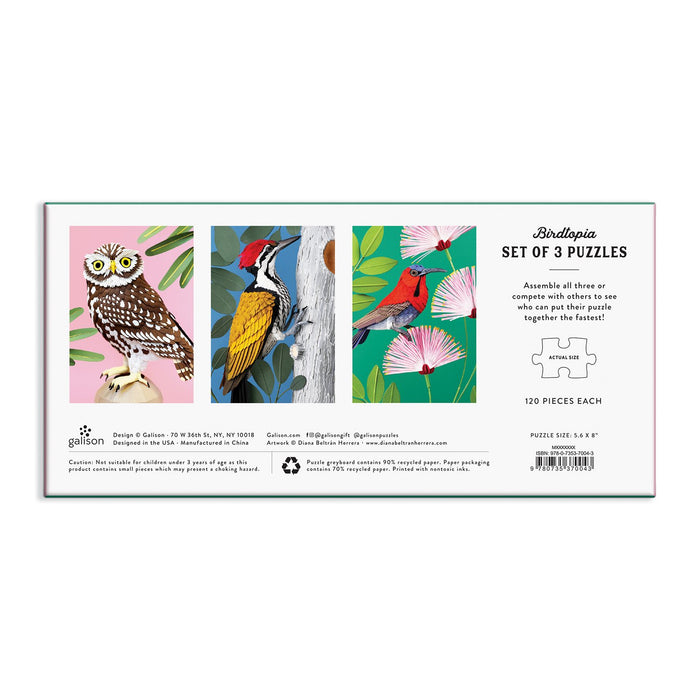 Birdtopia Jigsaw Puzzle Set 100 Piece Puzzles Diana Beltran Herrera