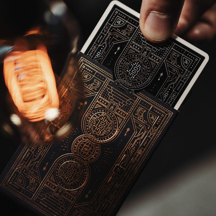 Bitcoin (Black) Playing Cards by Patrick Kun