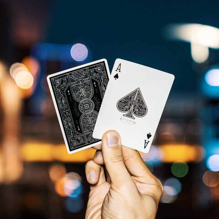 Bitcoin (Black) Playing Cards by Patrick Kun
