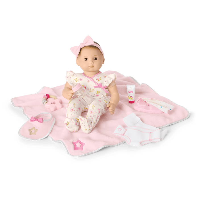 Bitty Baby® Doll #2 with brown hair Care & Play Set