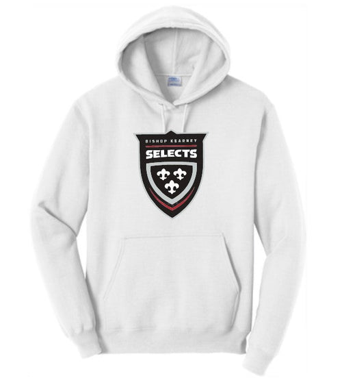 BK Selects Adult White Cotton Hoodie