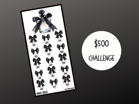 Black Bow Perfume | Savings Insert or Cash Envelope | 500