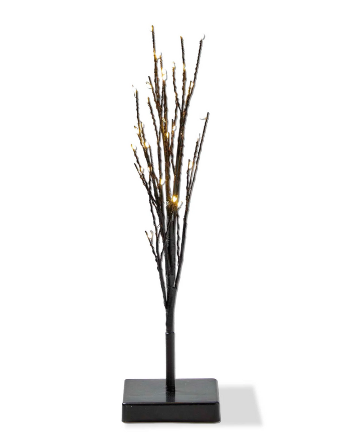 Black Tree w/ LED Lights, 2 Sizes