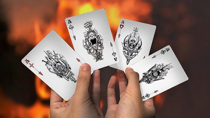 Blood and Beast (Silver) Playing Cards* Playing Cards by RarePlayingCards.com