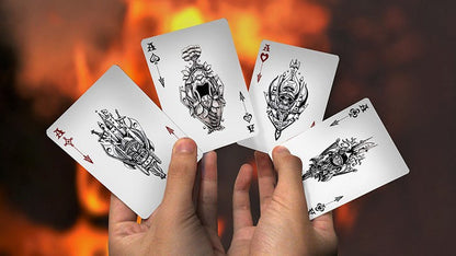 Blood and Beast (Silver) Playing Cards* Playing Cards by RarePlayingCards.com