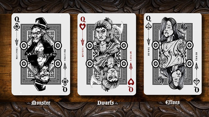 Blood and Beast (Silver) Playing Cards* Playing Cards by RarePlayingCards.com