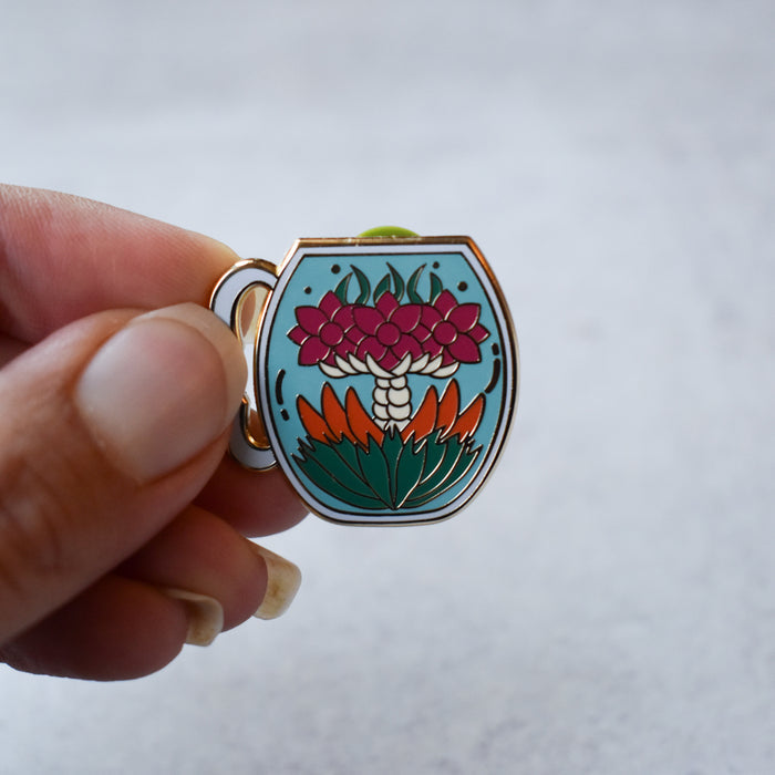 Blooming Tea Enamel Pin