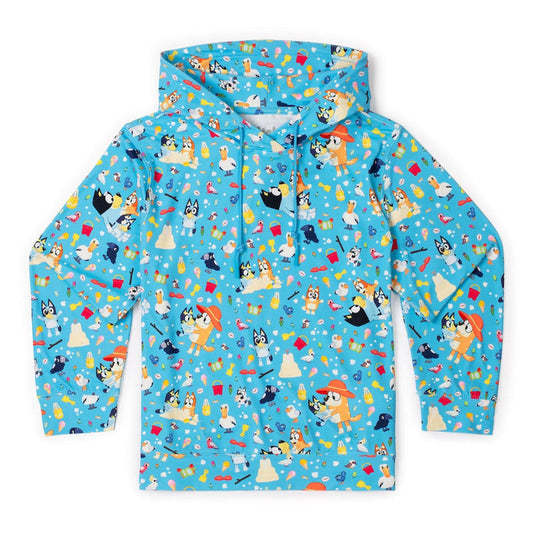 RSVLTS XS Bluey Youth Performance Hoodie Bluey "Beach Day" – Youth Performance Hoodie