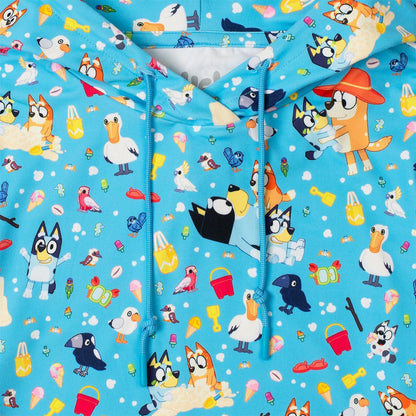 RSVLTS Bluey Youth Performance Hoodie Bluey "Beach Day" – Youth Performance Hoodie