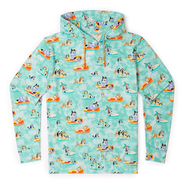 RSVLTS XS Bluey Performance Hoodie Bluey "Everybody in the Pool" – Performance Hoodie
