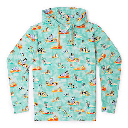 RSVLTS XS Bluey Performance Hoodie Bluey "Everybody in the Pool" – Performance Hoodie