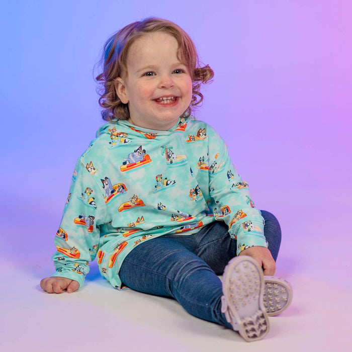 RSVLTS Bluey Preschooler Performance Hoodie Bluey "Everybody in the Pool" – Preschooler Performance Hoodie
