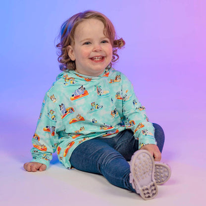 RSVLTS Bluey Preschooler Performance Hoodie Bluey "Everybody in the Pool" – Preschooler Performance Hoodie
