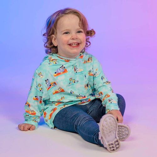 RSVLTS Bluey Preschooler Performance Hoodie Bluey "Everybody in the Pool" – Preschooler Performance Hoodie
