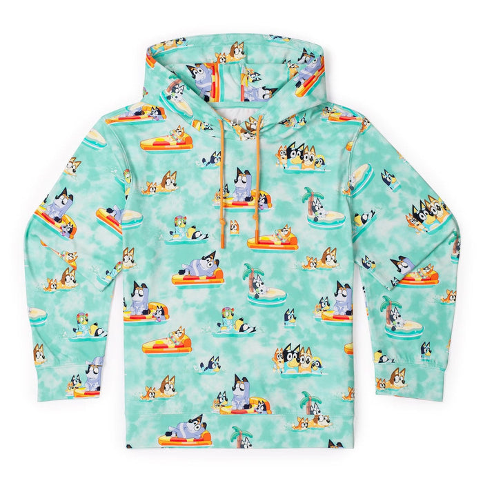 RSVLTS XS Bluey Youth Performance Hoodie Bluey "Everybody in the Pool" – Youth Performance Hoodie