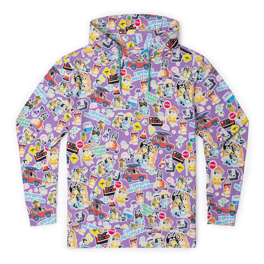 RSVLTS XS Bluey Performance Hoodie Bluey "Let's Motor" – Performance Hoodie