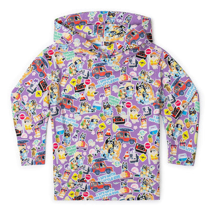 RSVLTS 2T Bluey Preschooler Performance Hoodie Bluey "Let's Motor" – Preschooler Performance Hoodie