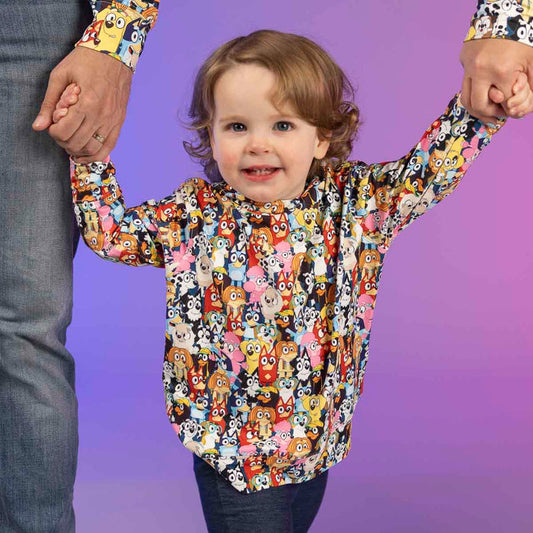 RSVLTS Bluey Preschooler Performance Hoodie Bluey "Primary Pals" – Preschooler Performance Hoodie