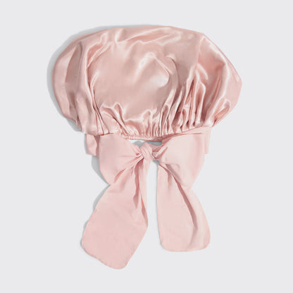 KITSCH Blush Oversized Satin Bonnet — product flat lay