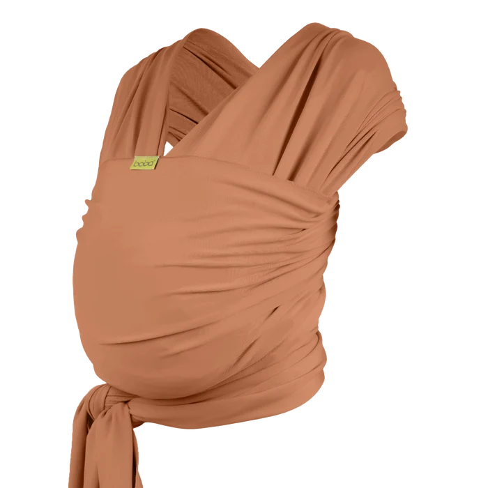 A Boba Classic Baby Wrap, made from a soft 95% French Terry cotton blend and 5% Spandex. Ergonomic, award-winning design fits babies from 7 Ibs to 35 Ibs, best up to 20 Ibs. Machine washable, dryer friendly, and certified hip-healthy. Organic Fox
