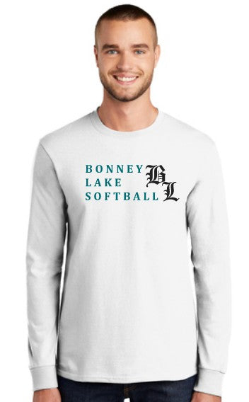 Bonney Lake Softball Adult Long Sleeve Cotton Blend Tshirt