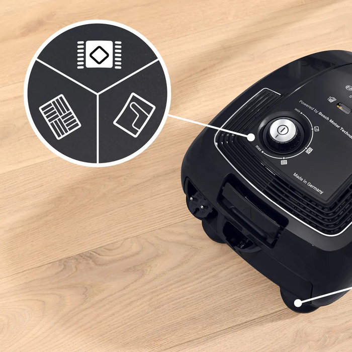Bosch Series 4 850W Bagged Vacuum Cleaner Black | BGL38BA3GB