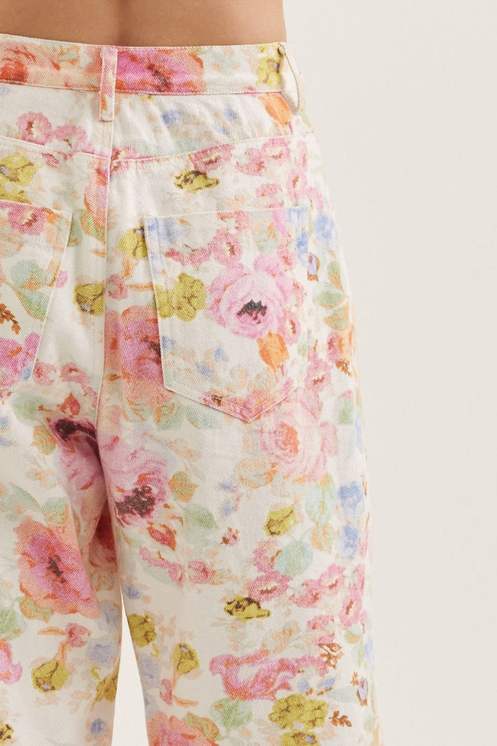 Botanical Gardens Printed Wide Leg Pants