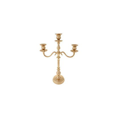 Bougeoir Karaca Jolie, 3 pièces, Or, 22,5 cm