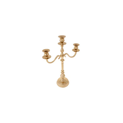 Bougeoir Karaca Jolie, 3 pièces, Or, 22,5 cm