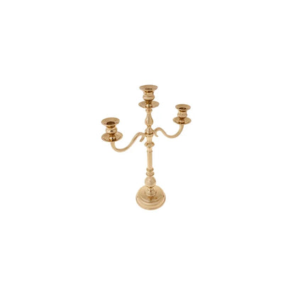 Bougeoir Karaca Jolie, 3 pièces, Or, 22,5 cm